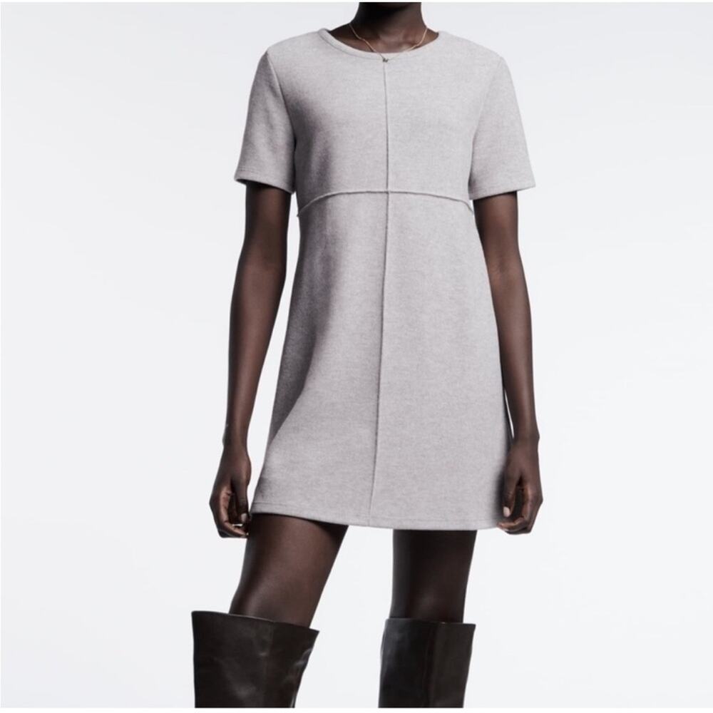 ZARA Elegant Gray Women's Dress